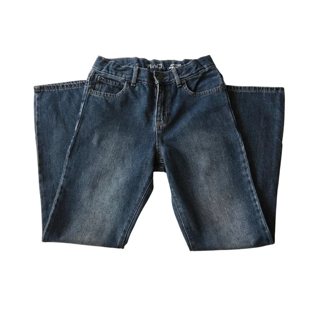 The Children's Place‎ Boys Bootcut Jeans Size 10 Classic Blue Denim